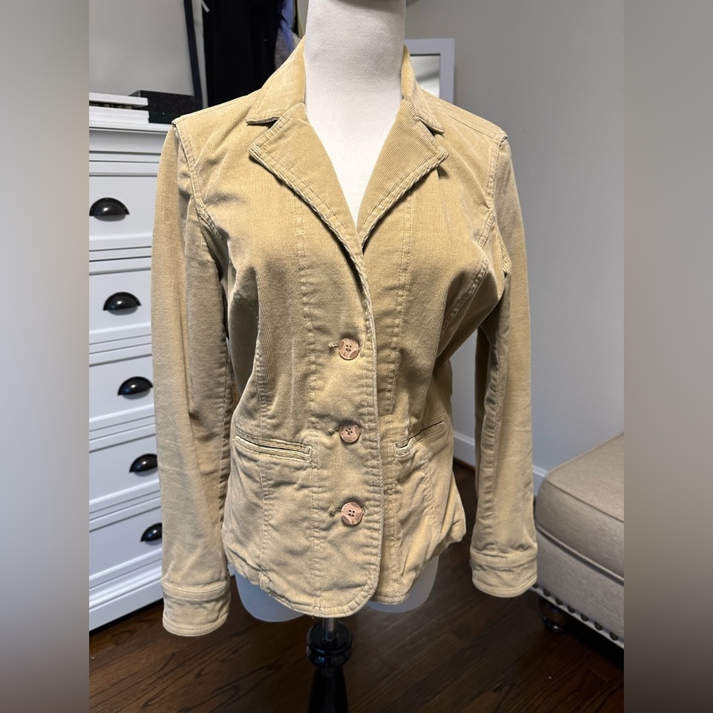 St. John's Bay Tan Corduroy Blazer/Jacket | Size M